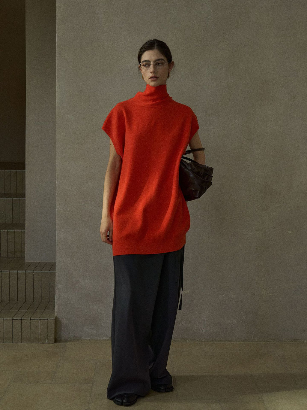 Merino Wool Fashionable Versatile Knitted Top
