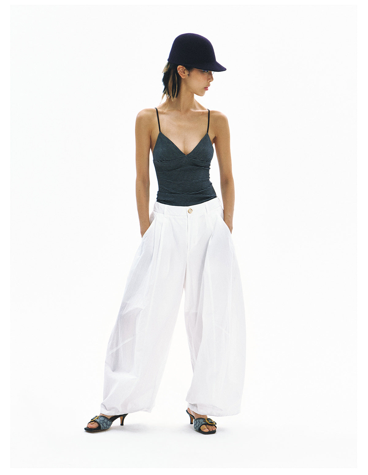 Super Baggy High-Waisted Parachute Pants