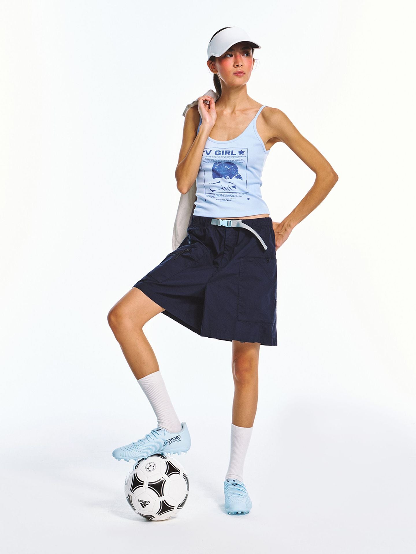 TV Girl Band Scoop Neck Camisole Top