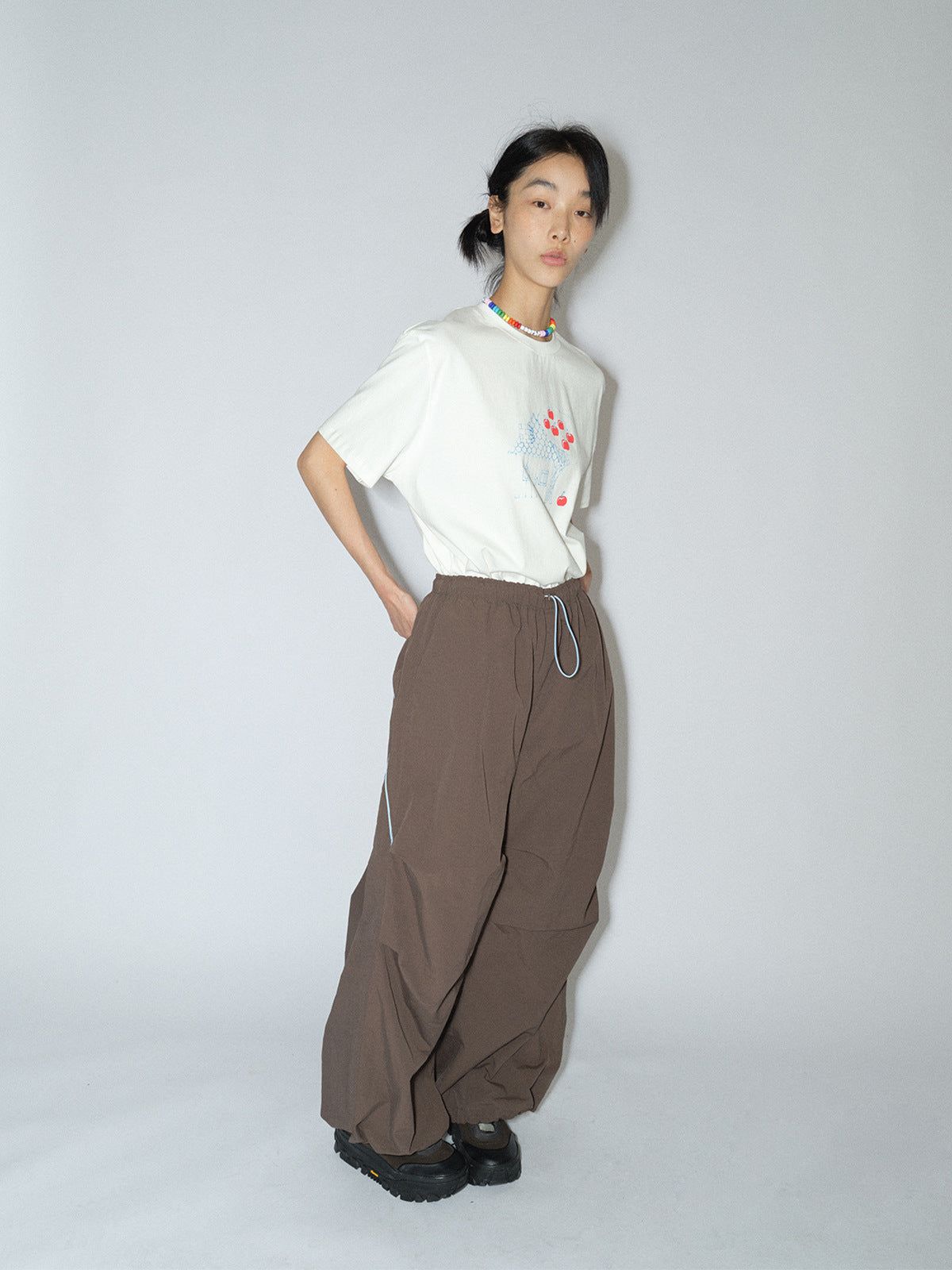 Adjustable Waist Nylon Sports Pants