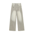 Straight-leg Washed Jeans