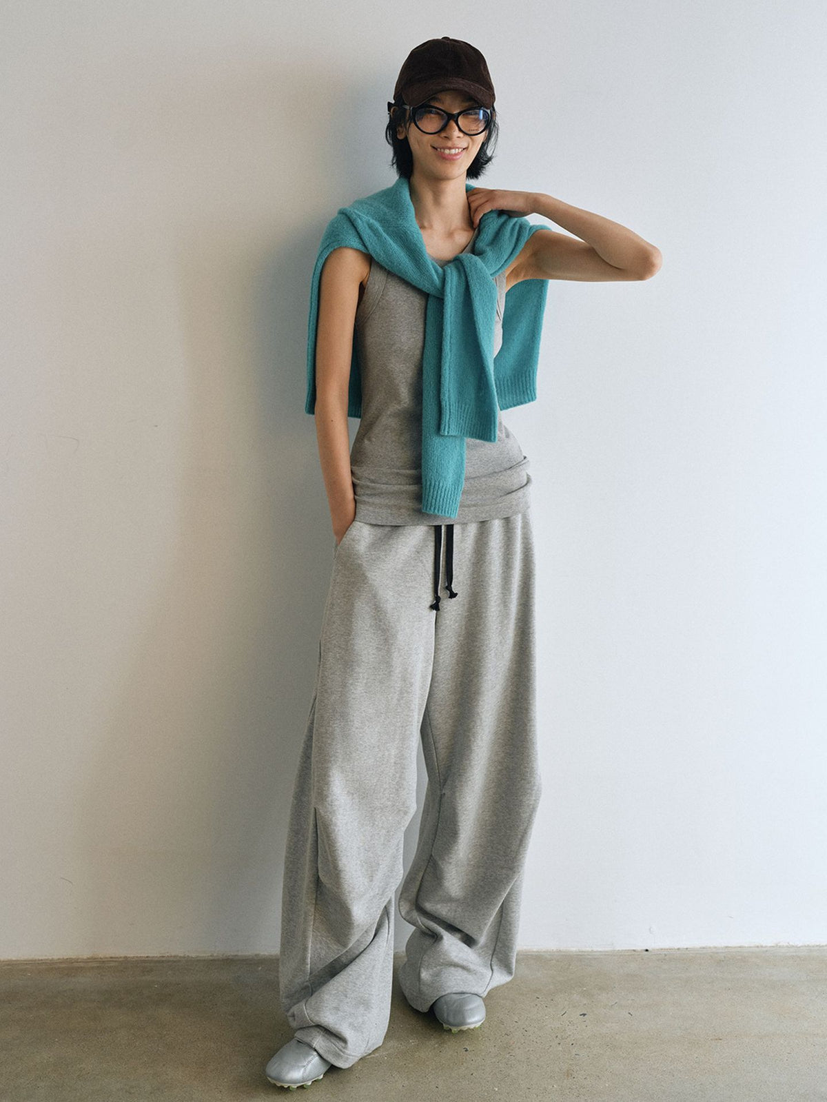 Drawstrings Low-Waist Casual Sweatpants