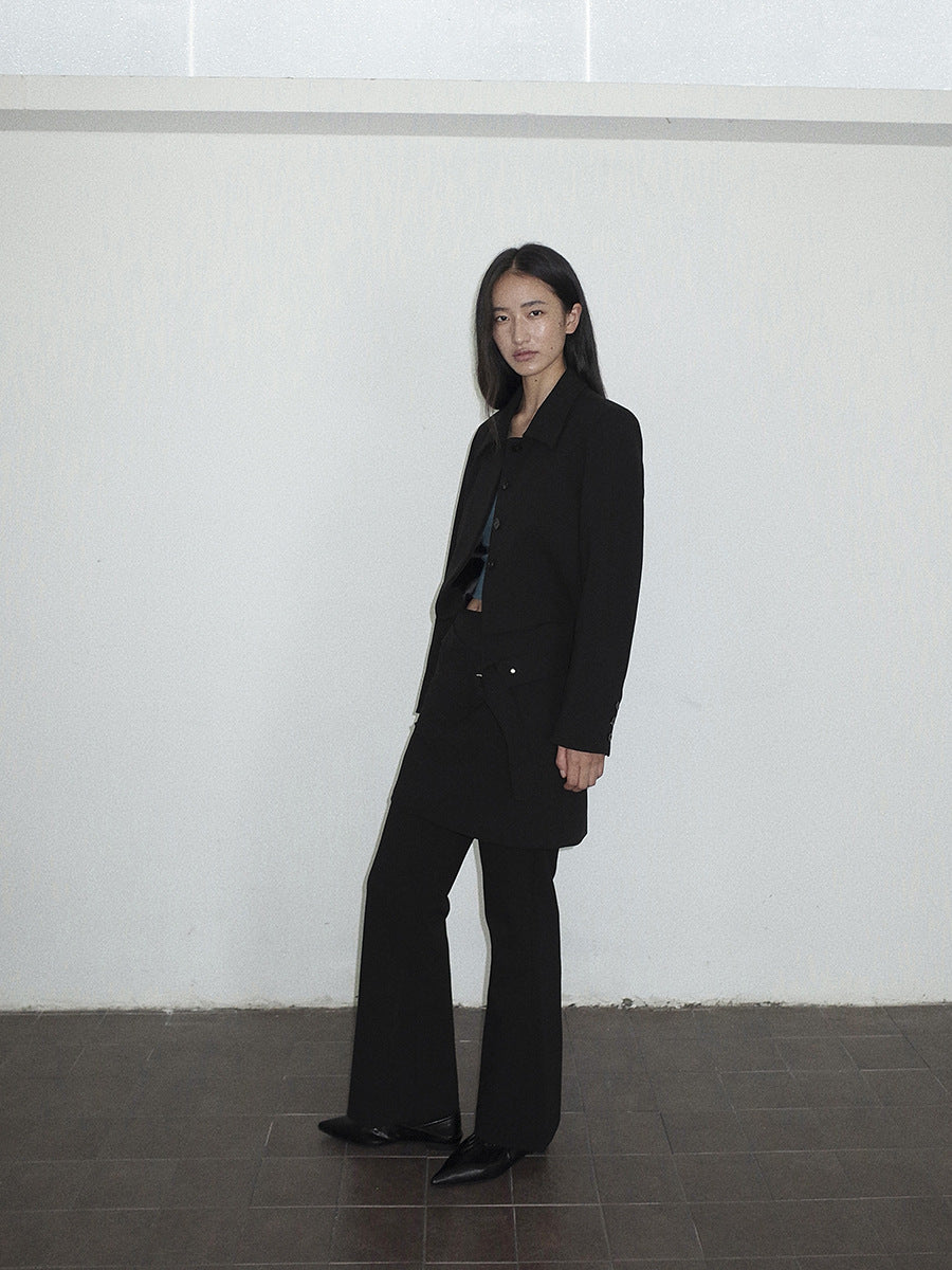 Anti-Wrinkle Solid Color Simple Slim Short Blazer
