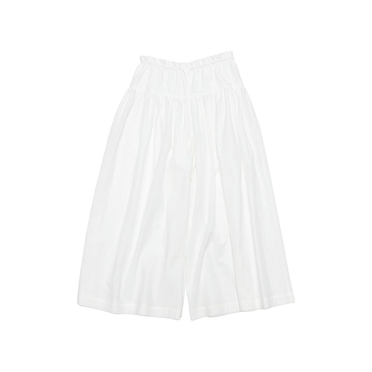 Versatile Lace High-Waist Wide-Leg Skirt Pants