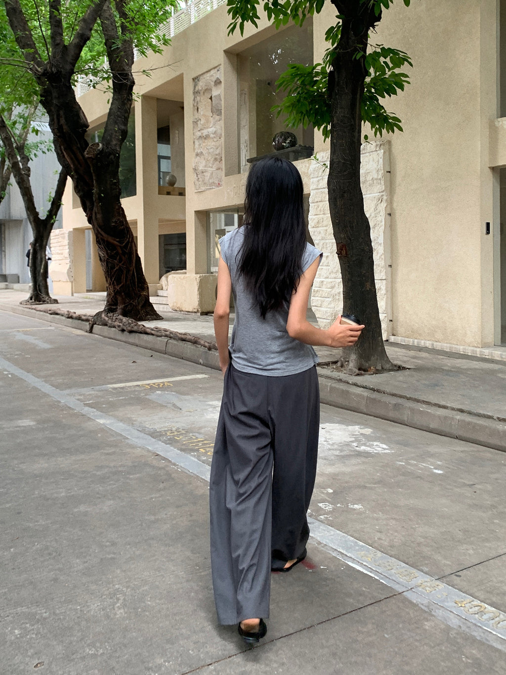 Linen Collar Colorblock Patchwork Fake Two-Piece Sleeveless Vest Top