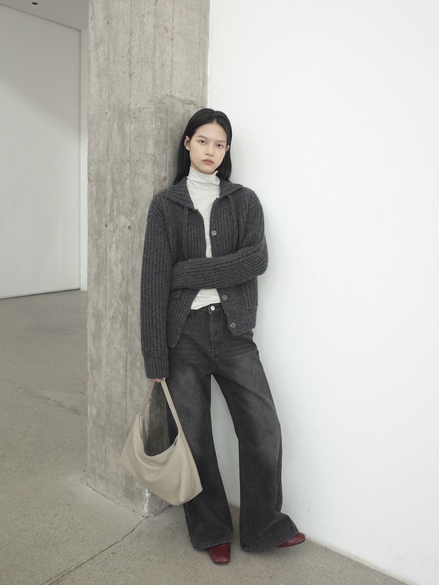 Washed High-Waist Supermodel Flared Jeans