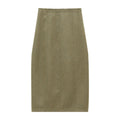 Wool Bud Versatile Midi Skirt