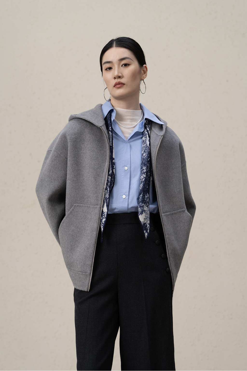 Ffluffy And Soft Wool Cashmere Double-sided Coat