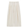 Drawstring Wide-Leg Casual Pants