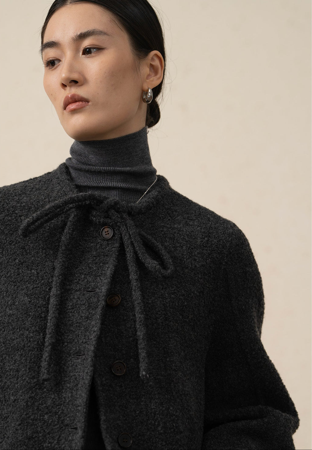 Alpaca Wool Camel Hair Short Jacket