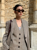 Oversize Linen Women's Blazer
