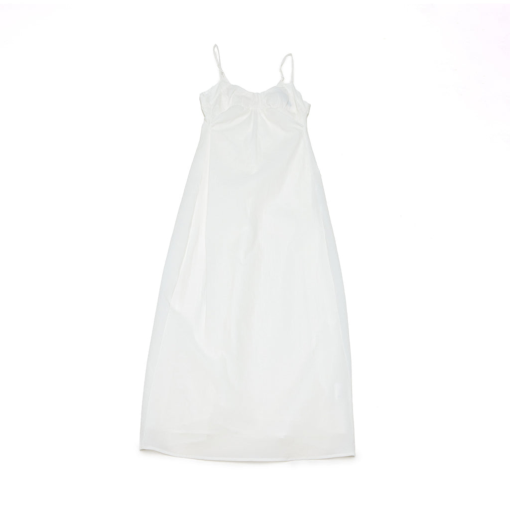 Sleeveless Suspender Pleated Zipper Back Maxi Dress