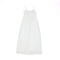 Sleeveless Suspender Pleated Zipper Back Maxi Dress