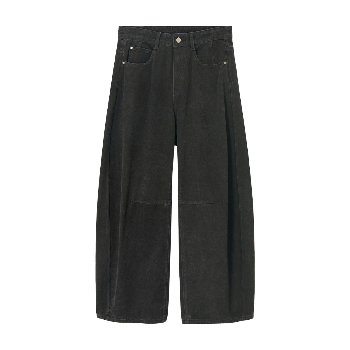 Washed Curved Casual Jeans