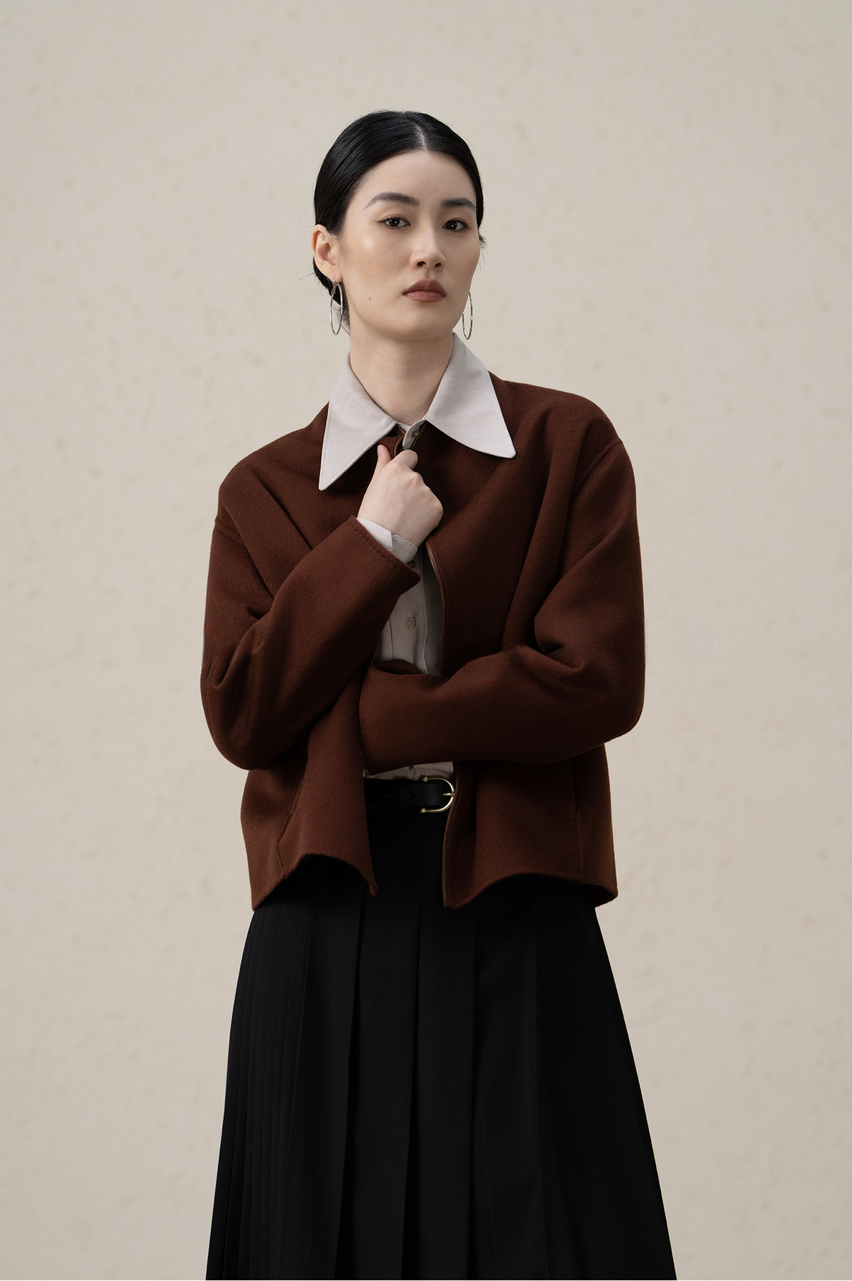 Lightweight Double-sided Merino Wool & Cashmere Jacket