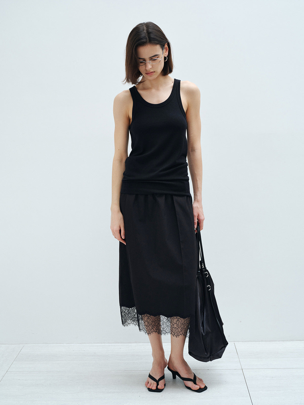 U-Shaped Crew Neck Tank Top