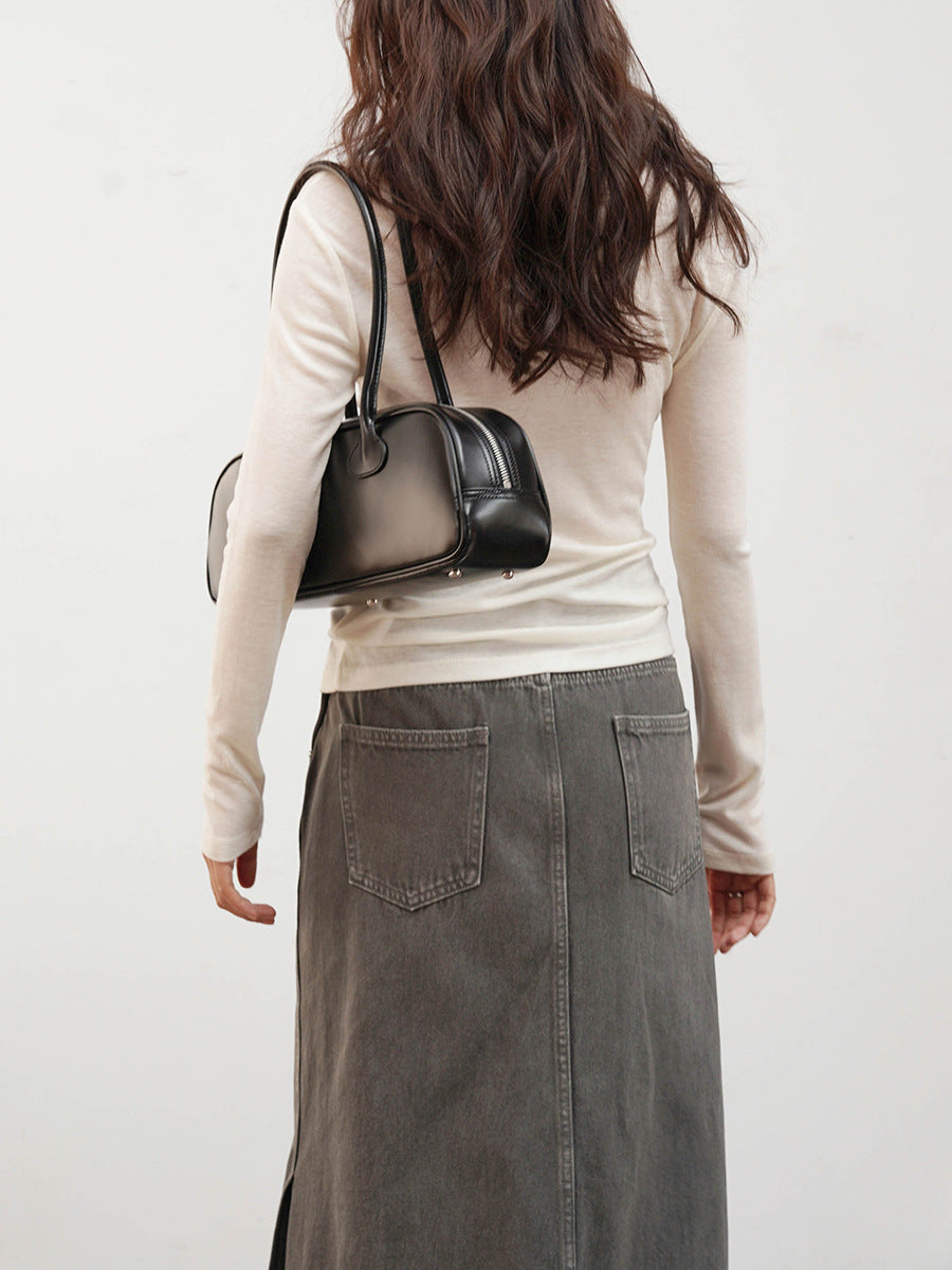 High Waist Utility Column Maxi Skirt