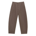 Curved Leg Silhouette High-Waisted Relaxed Tapered Trousers
