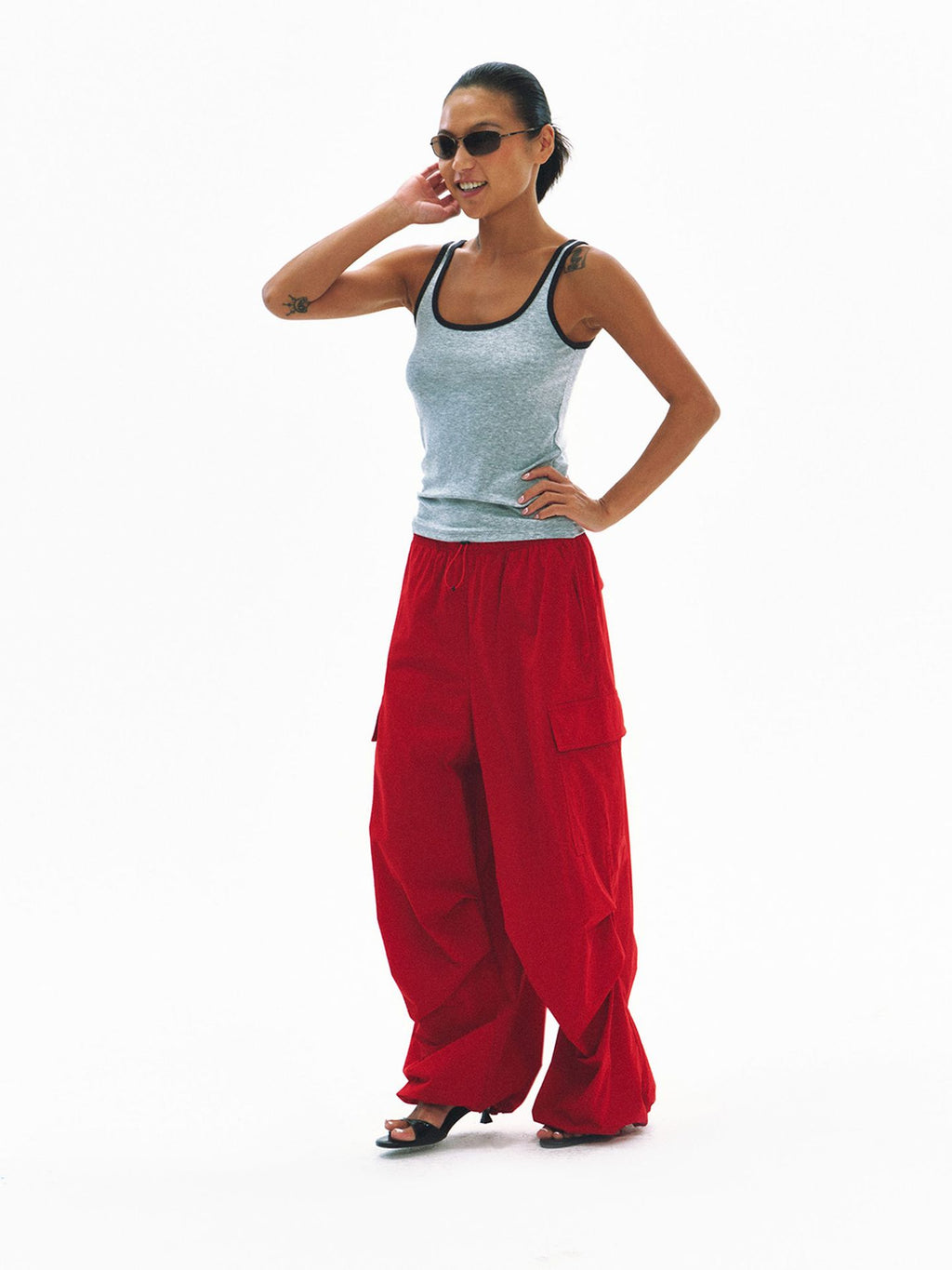 Cooling Sporty Elastic Waist Casual Pants
