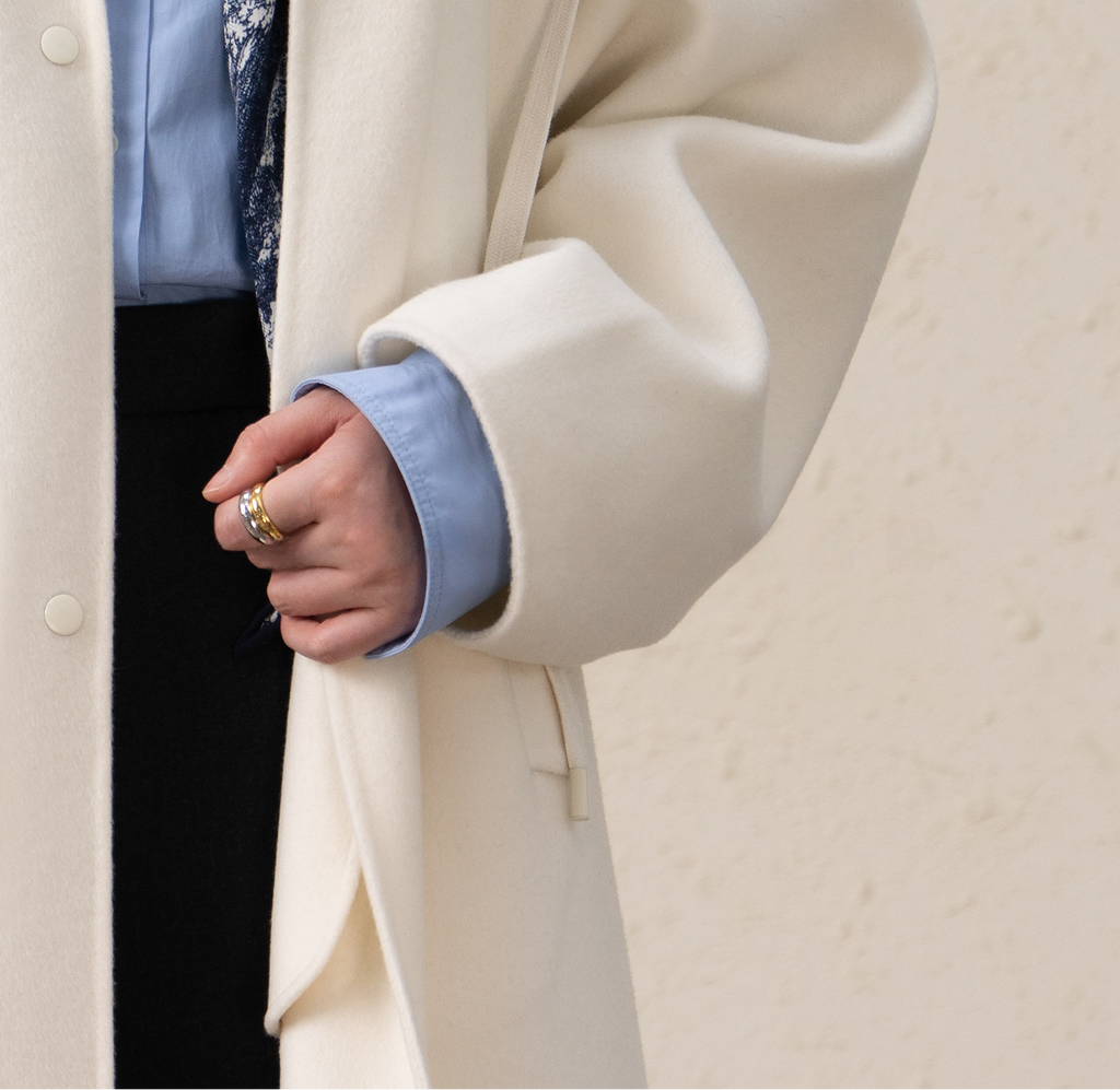 Merino Wool Cashmere Long Coat