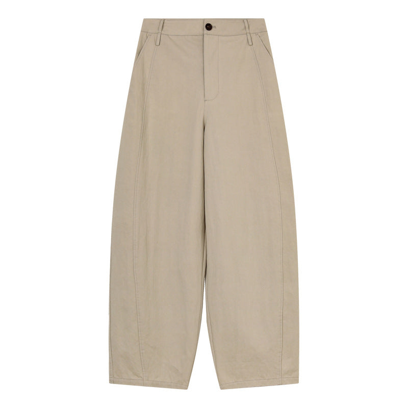Casual High Waist Straight-Leg Pants