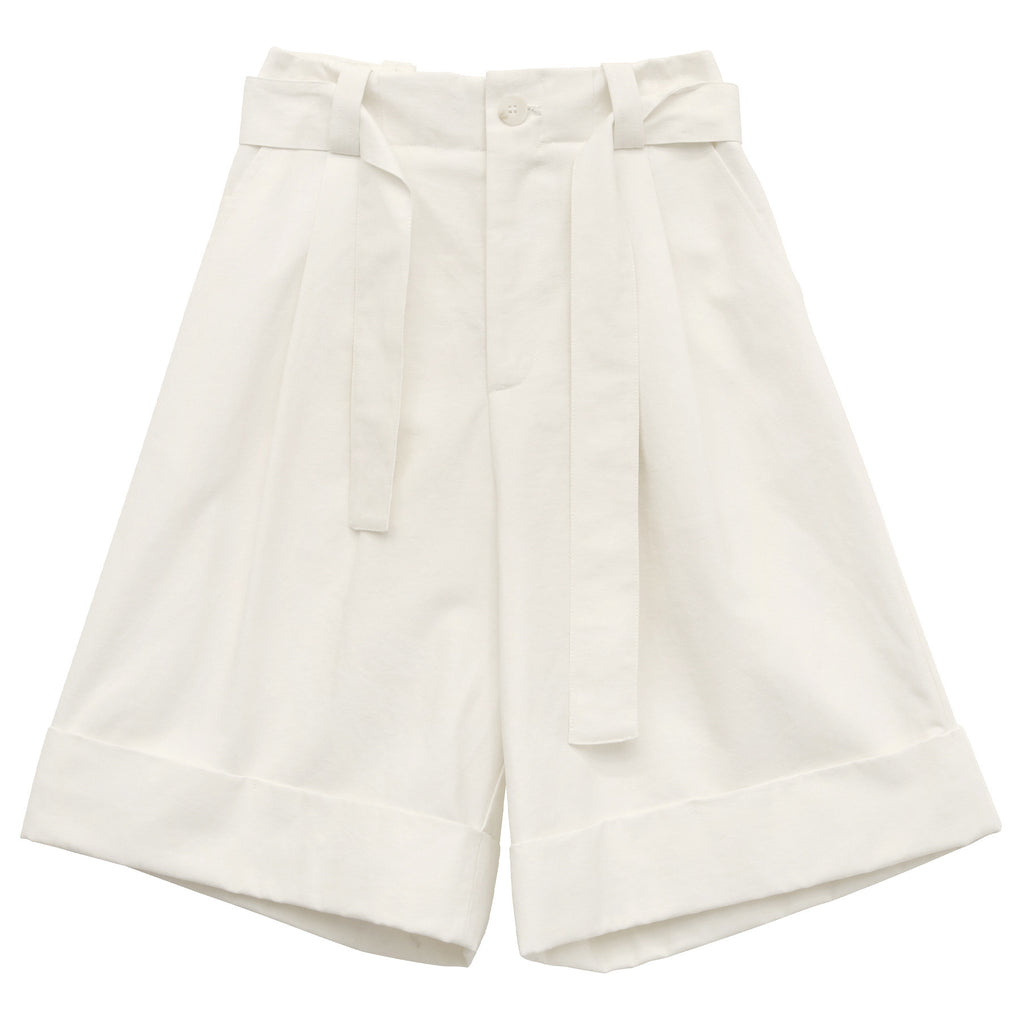 A-Line Pleated Baggy Casual Shorts