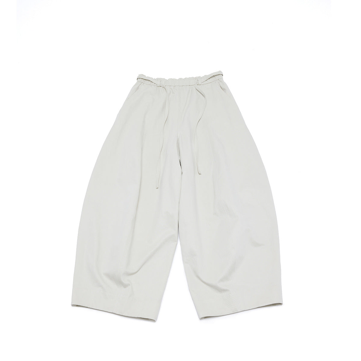 High-Waist Tie Relaxed Lantern Pants
