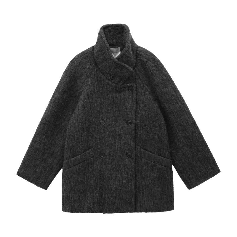 Double-Breasted Wool Coat