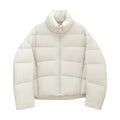 Duck Down Warm Stand Collar Lightweight Relaxed Puffer Jacket