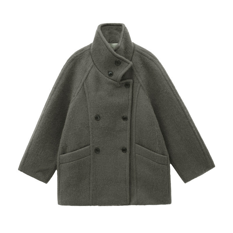Double-Breasted Wool Coat