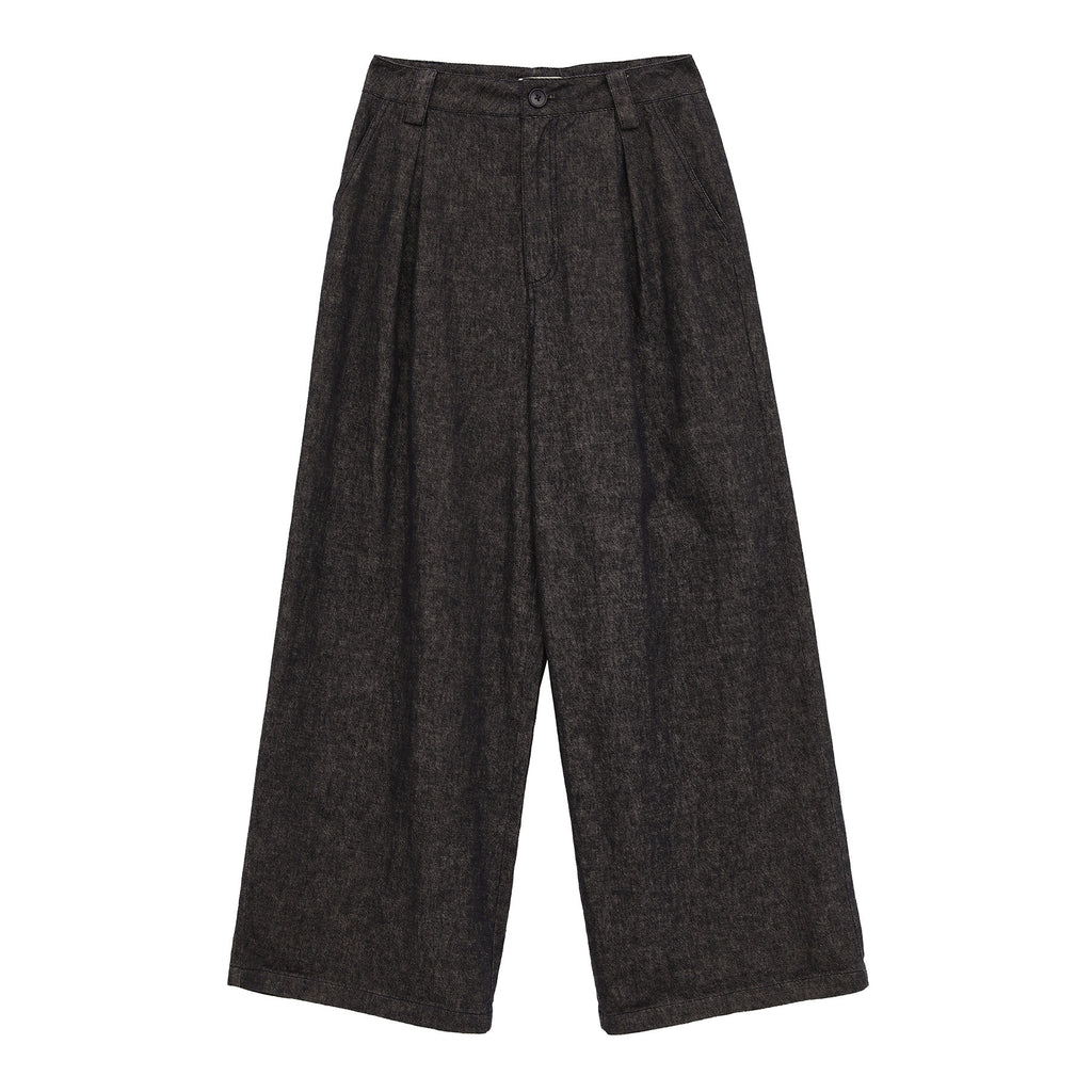 Linen Straight-Leg Loose Pants