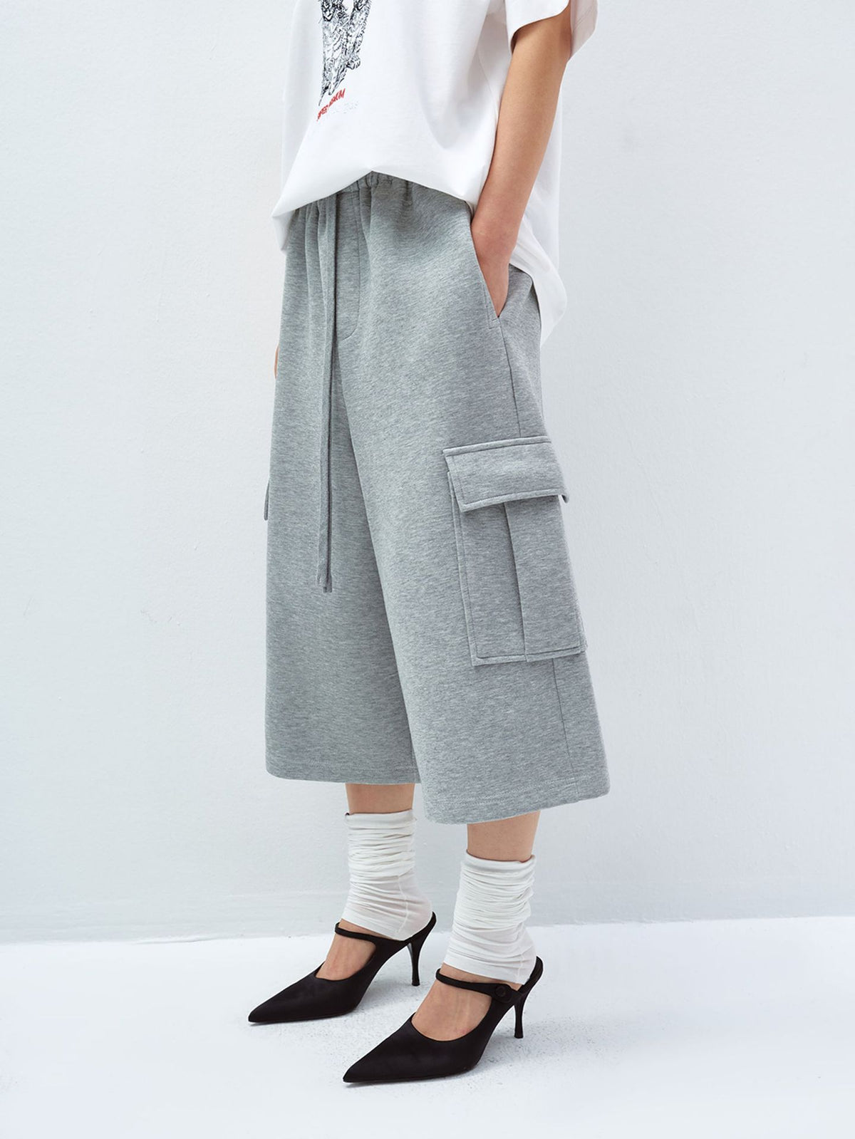 Air Cotton Cargo Sweat Shorts