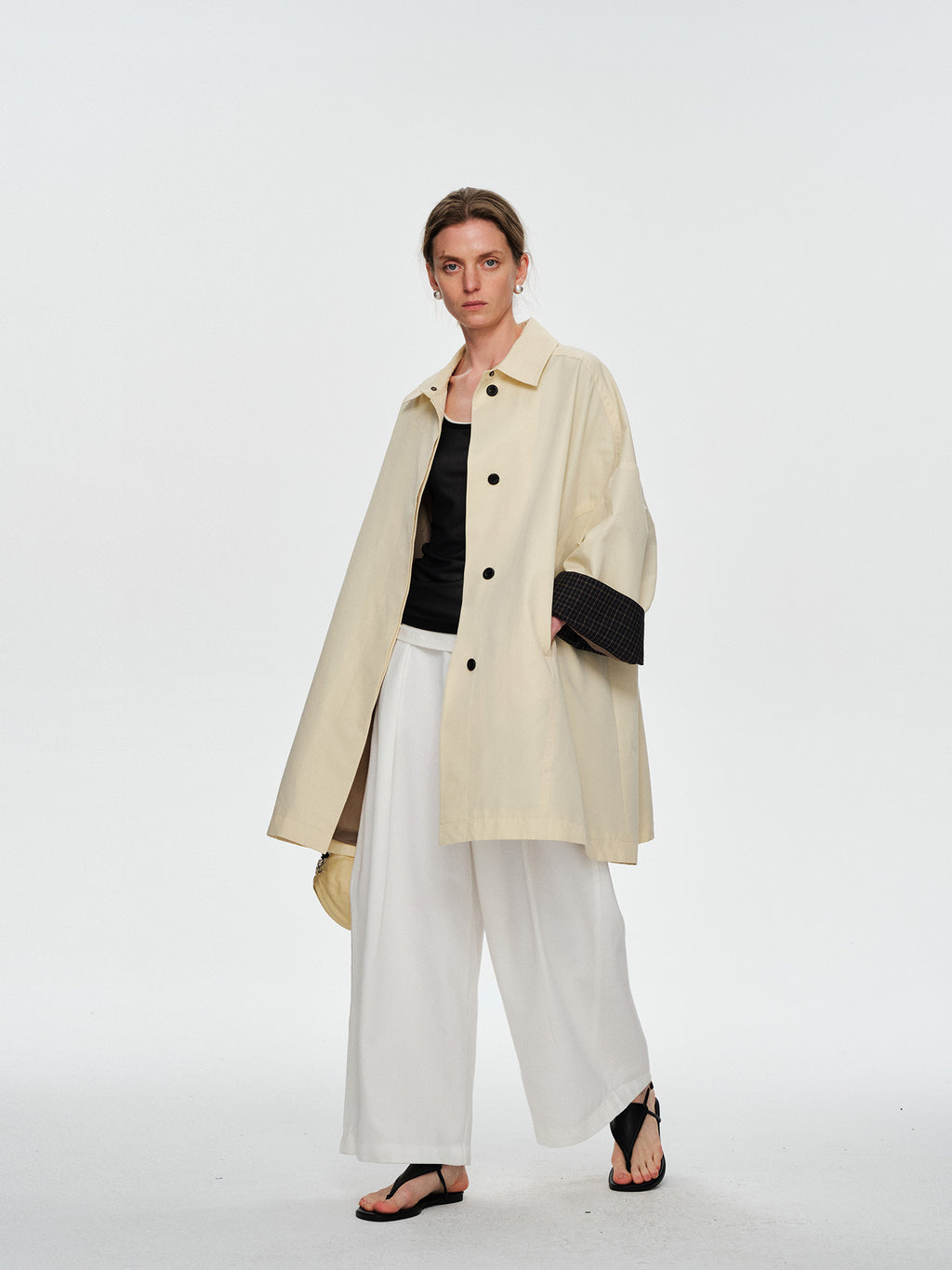 Pleated Casual  Straight-Leg Pants