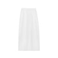 Elastic Waist Bubble Hem Midi Skirt