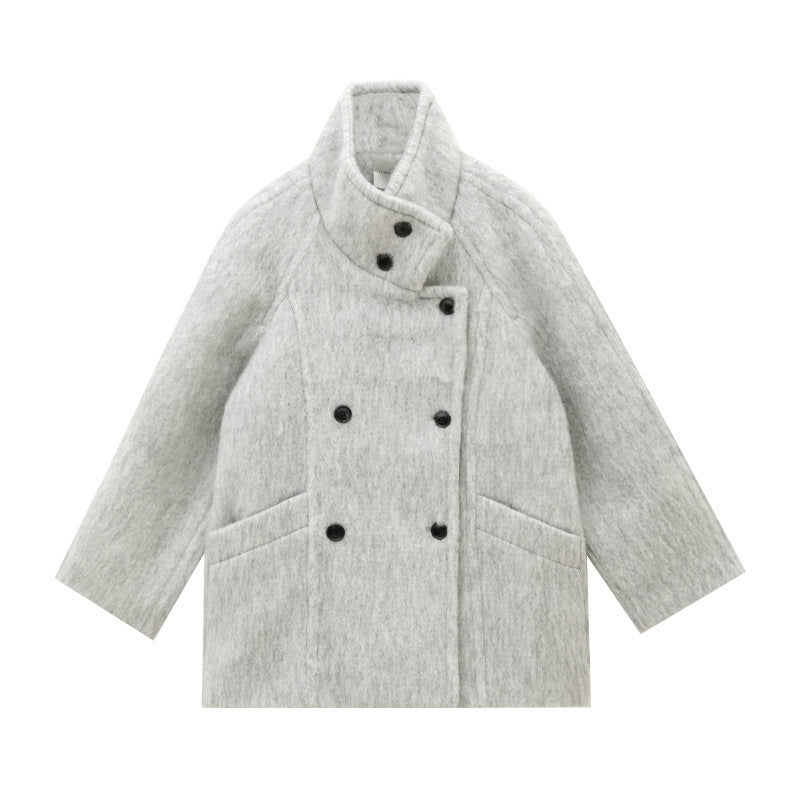 Double-Breasted Wool Coat