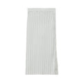 Ribbed Knit Midi Buttoned-Side Slim Skirt