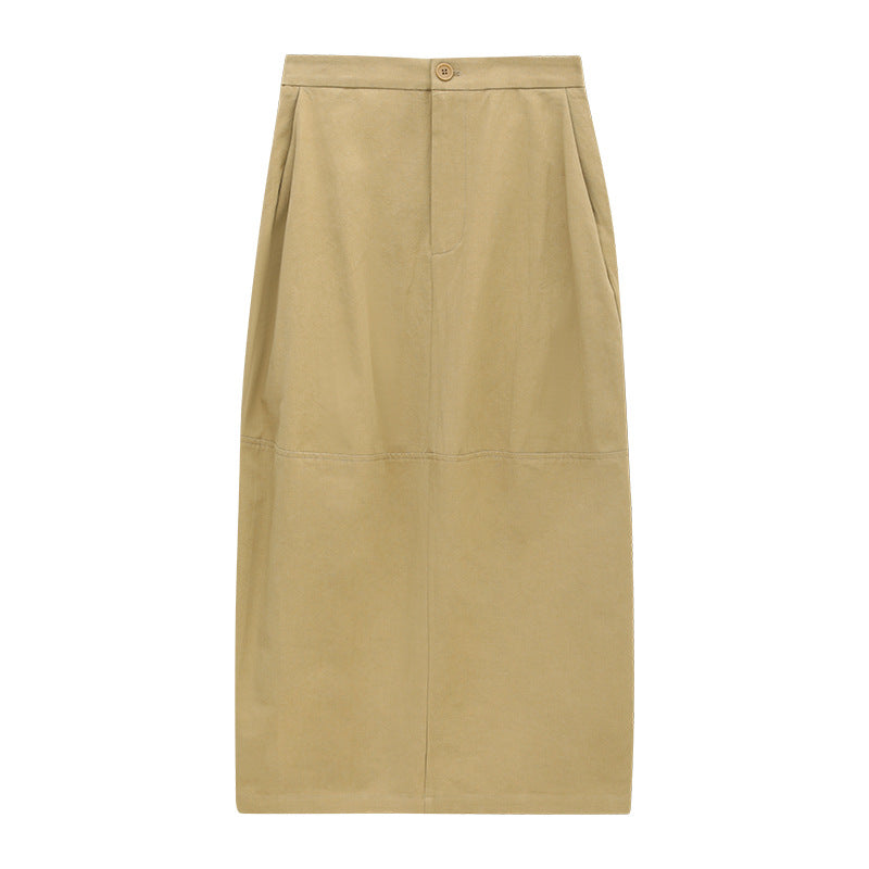 Solid Bubble Maxi Skirt