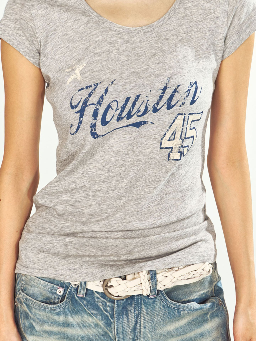 Slim Fit U-neck Houston 45 T-shirt