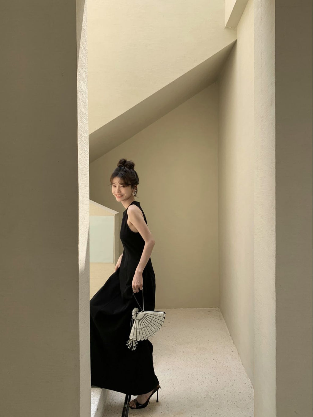 Sleeveless A-Line Maxi Dress