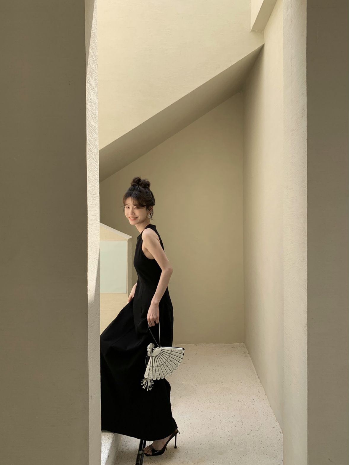 Sleeveless A-Line Maxi Dress