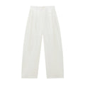 Curved-Shaped Low-Waist Casual Pants