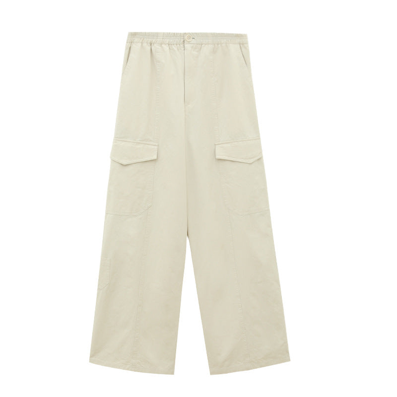 High Waist Utility Straight Leg Cargo Pants