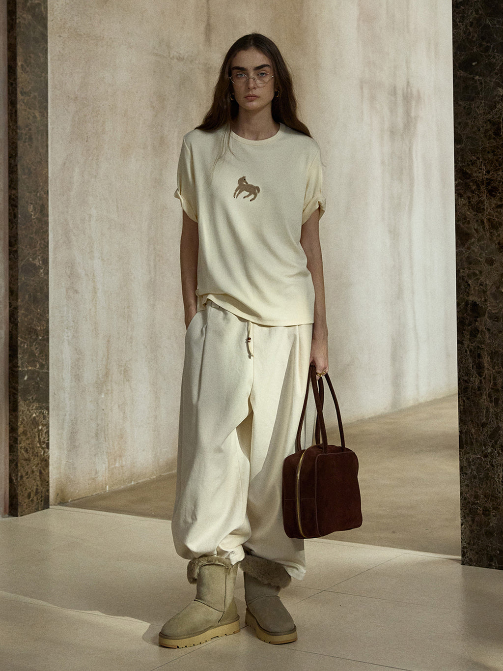 Relaxed Tapered Drawstring Pants