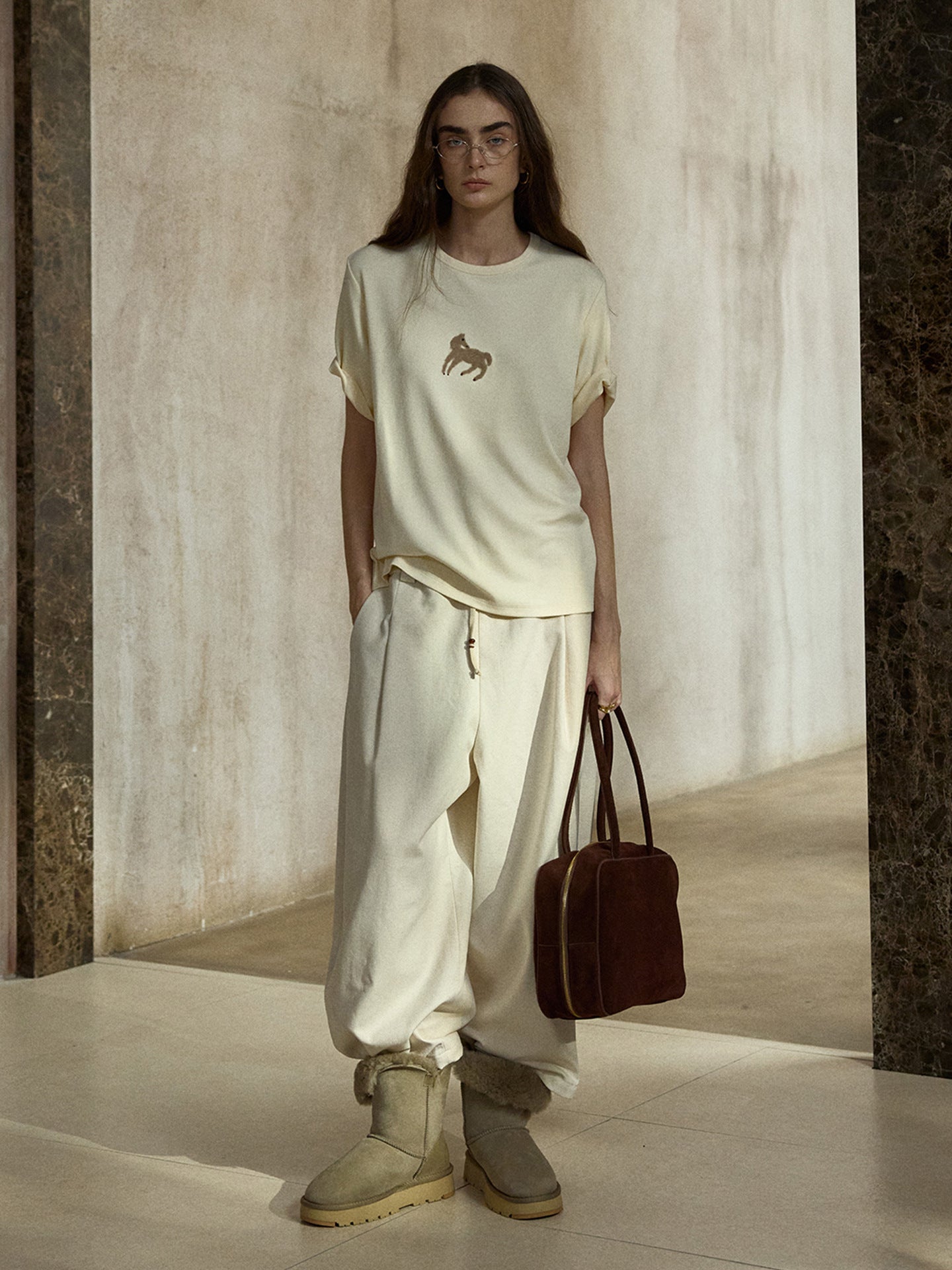 Relaxed Tapered Drawstring Pants