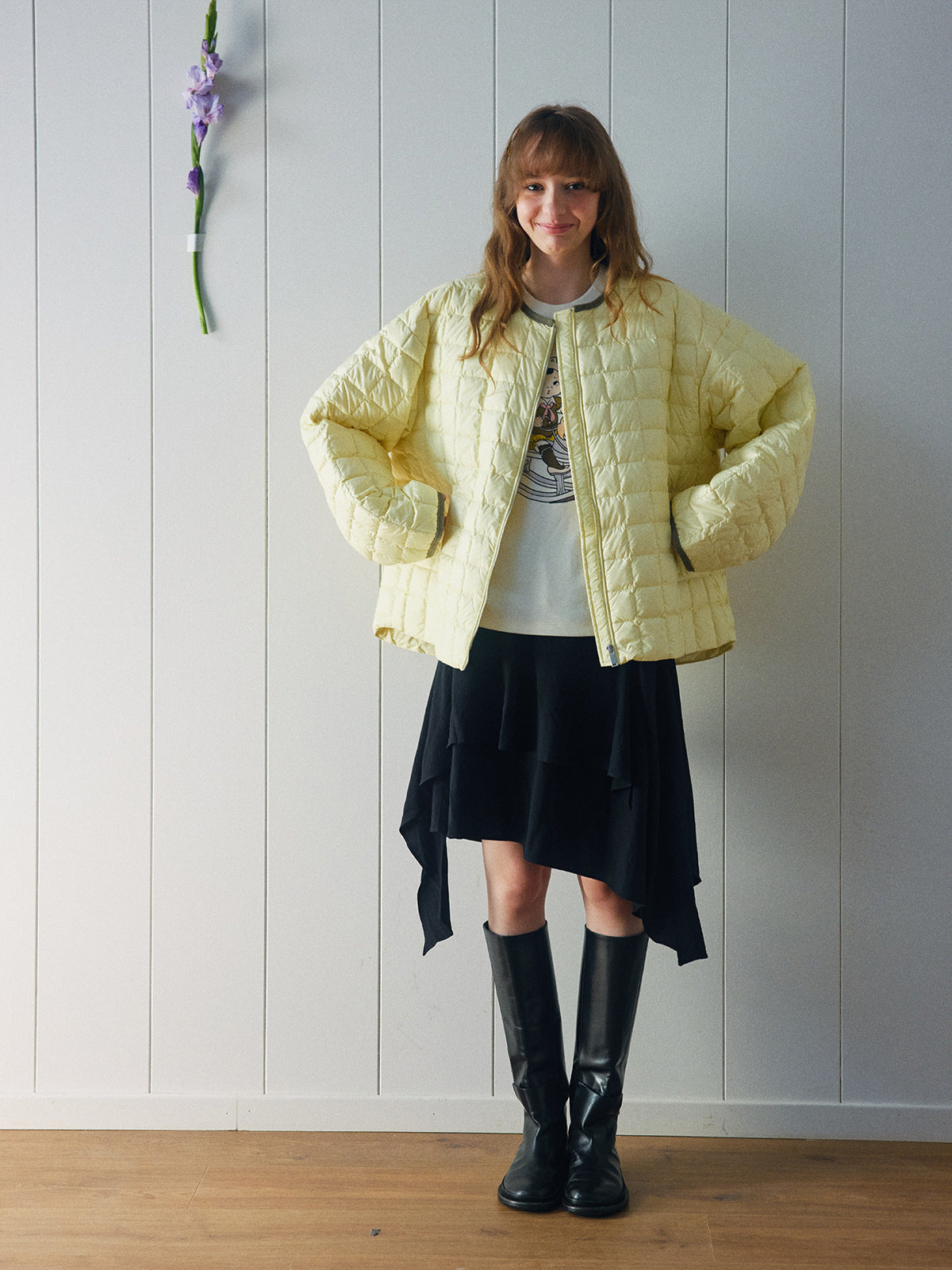 Light Waffle Down Jacket