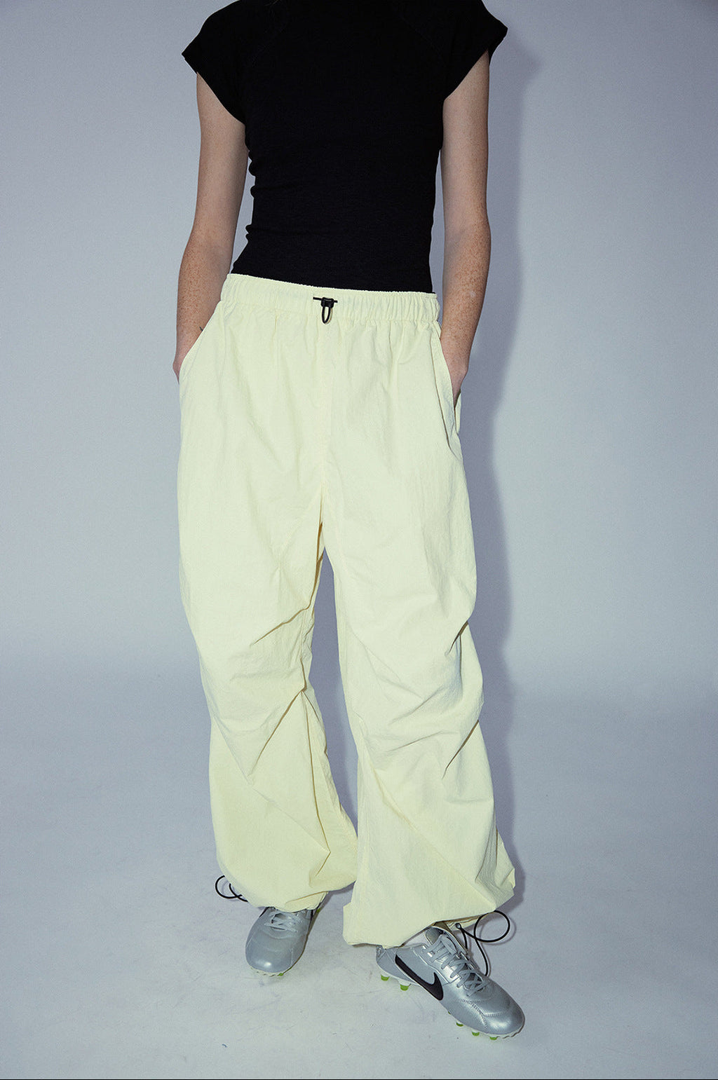 Adjustable Waist Nylon Sports Pants