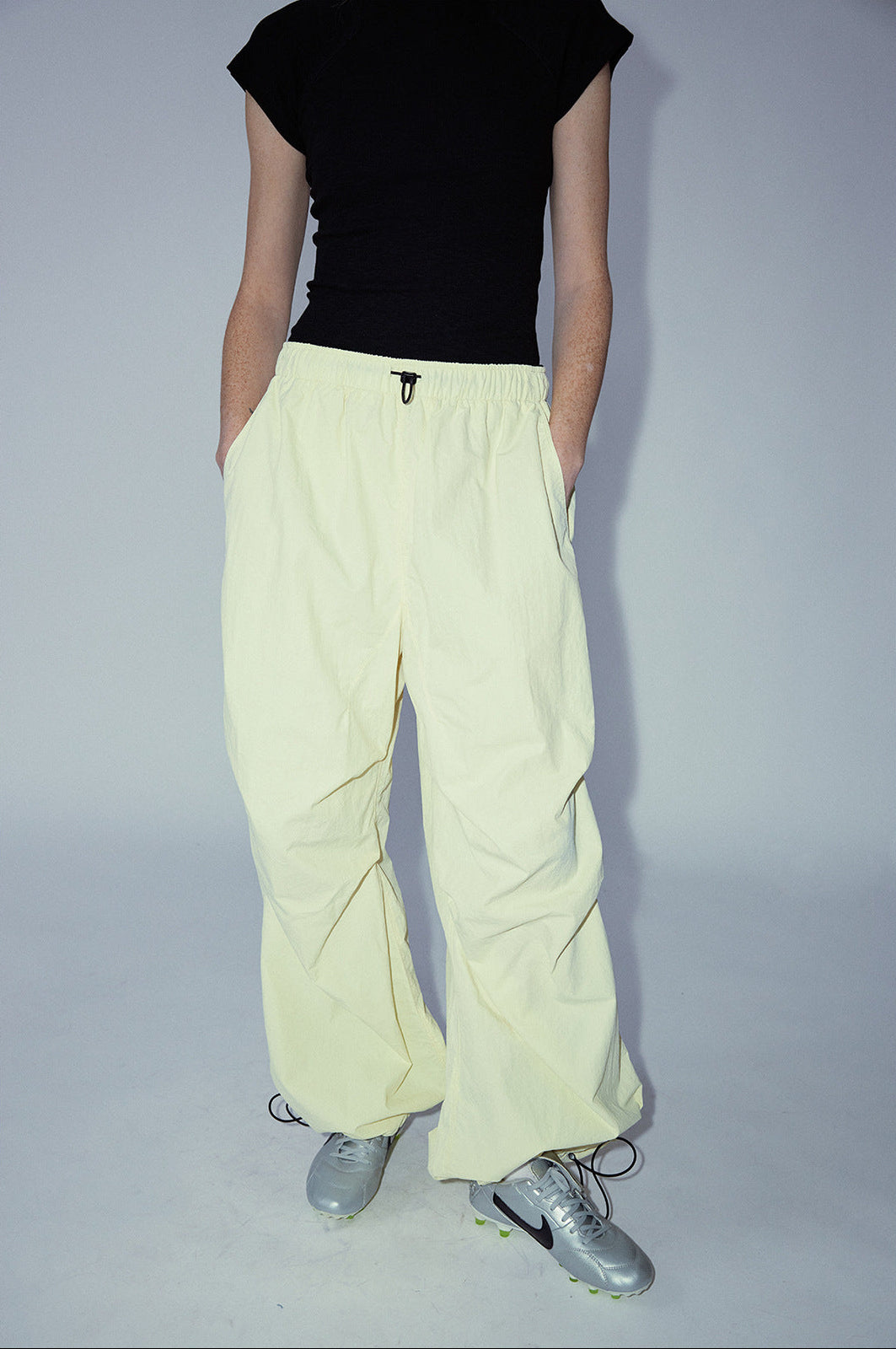Adjustable Waist Nylon Sports Pants