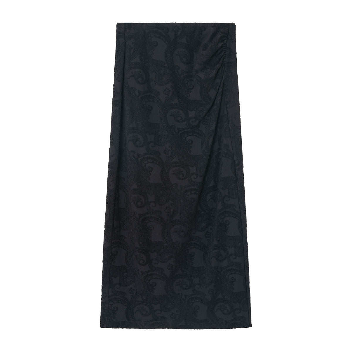 Paisley Jacquard Embroidered Maxi Skirt