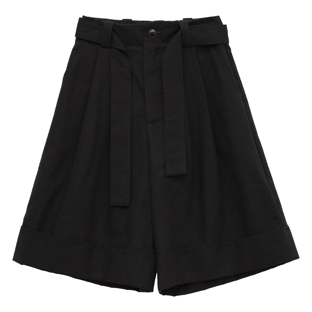 A-Line Pleated Baggy Casual Shorts