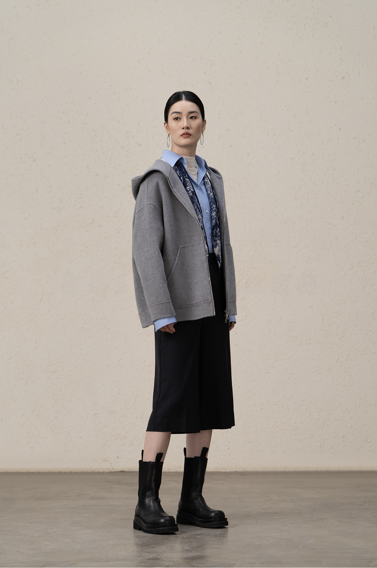 Ffluffy And Soft Wool Cashmere Double-sided Coat